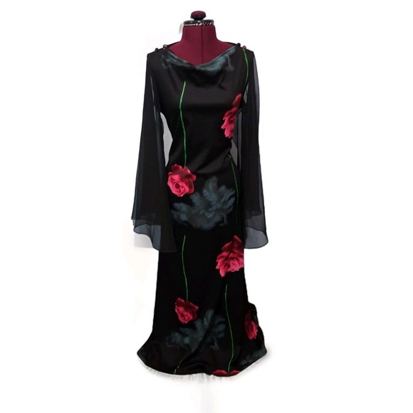 knee length dresses for ladies Historically Inspired Bustier Midi Dress with Lace Trim in Gothic Black Velvet S